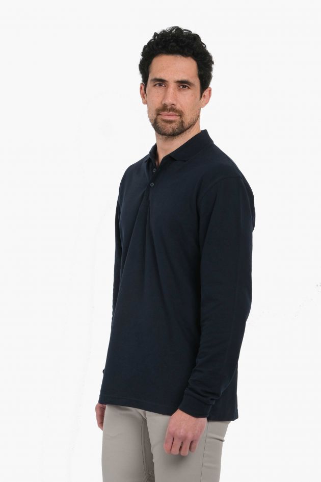 Polo homme manches longues l SAFRANO