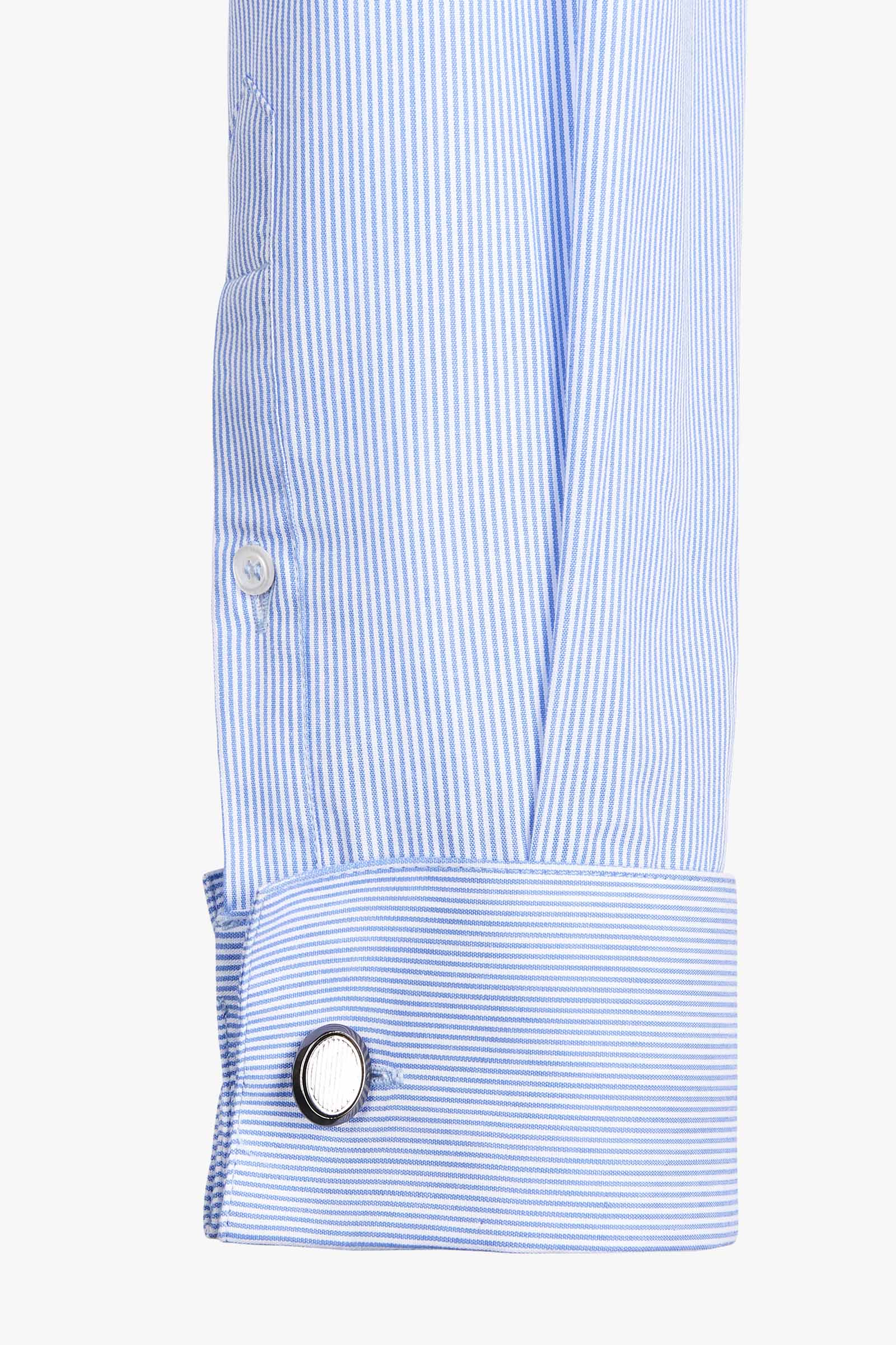 Chemise Homme Duck And Cover - Taille L Ajustée, Rayée, Manches Longues En Coton - Portée Quelques Fois
