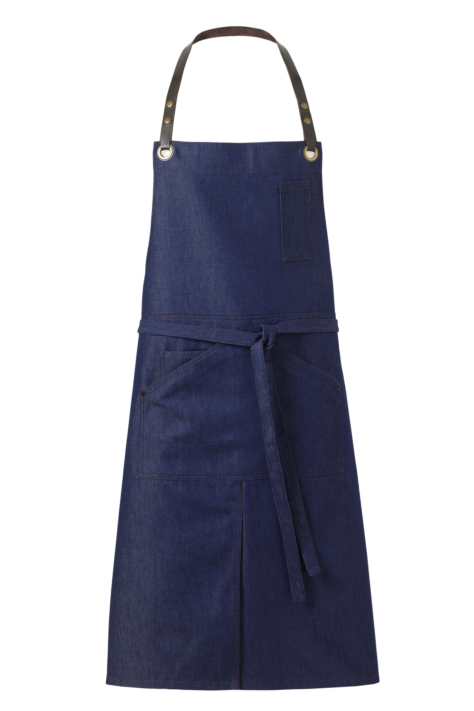 Tablier à bavette de cuisine coloris jeans unisexe Tablier à bavette de cuisine coloris jeans unisexe
