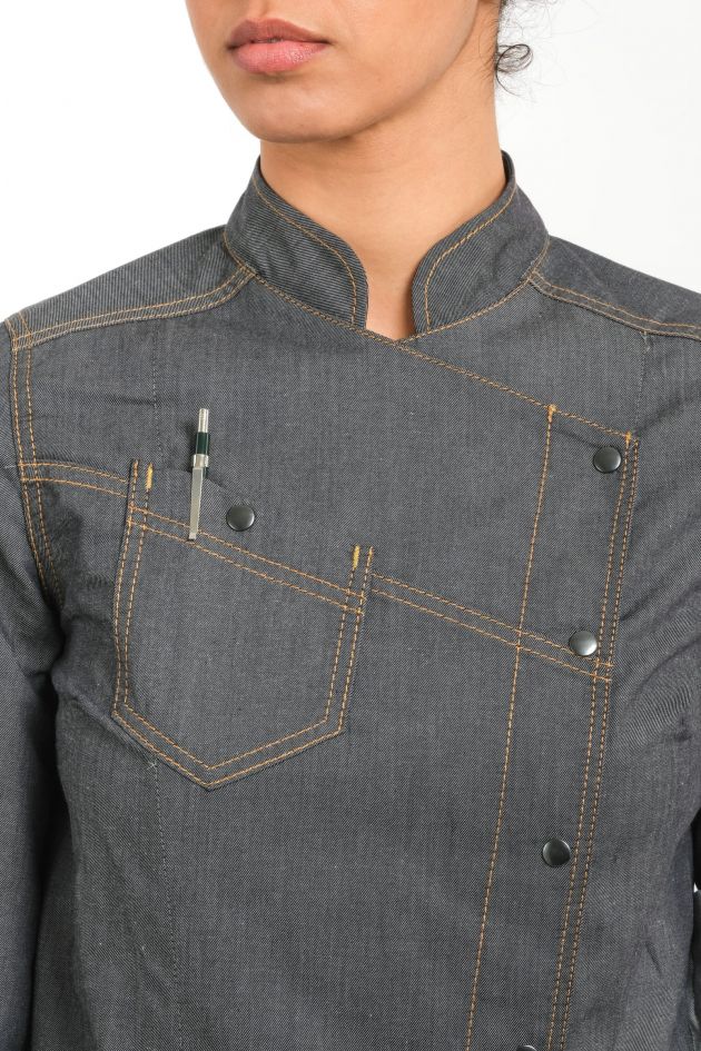 Veste de cuisine femme DENIM - BELLA