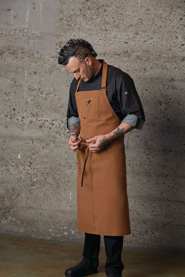 Tablier à bavette ROCKFORD Chef Works - 102 cm