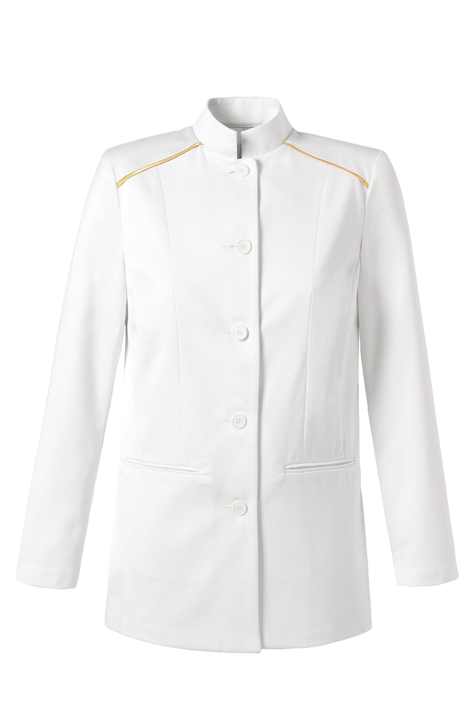 Veste D'été Fine Blanche En Coton - Taille 42, Longueur 52/58 Cm, Occasion Très Bon état