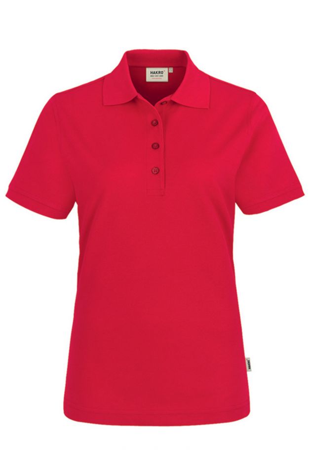 POLO MANCHES COURTES ROUGE FEMME - ANTINEA