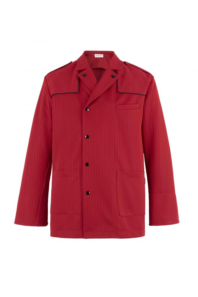 Veste de boucher Bragard - SAUL - ROUGE